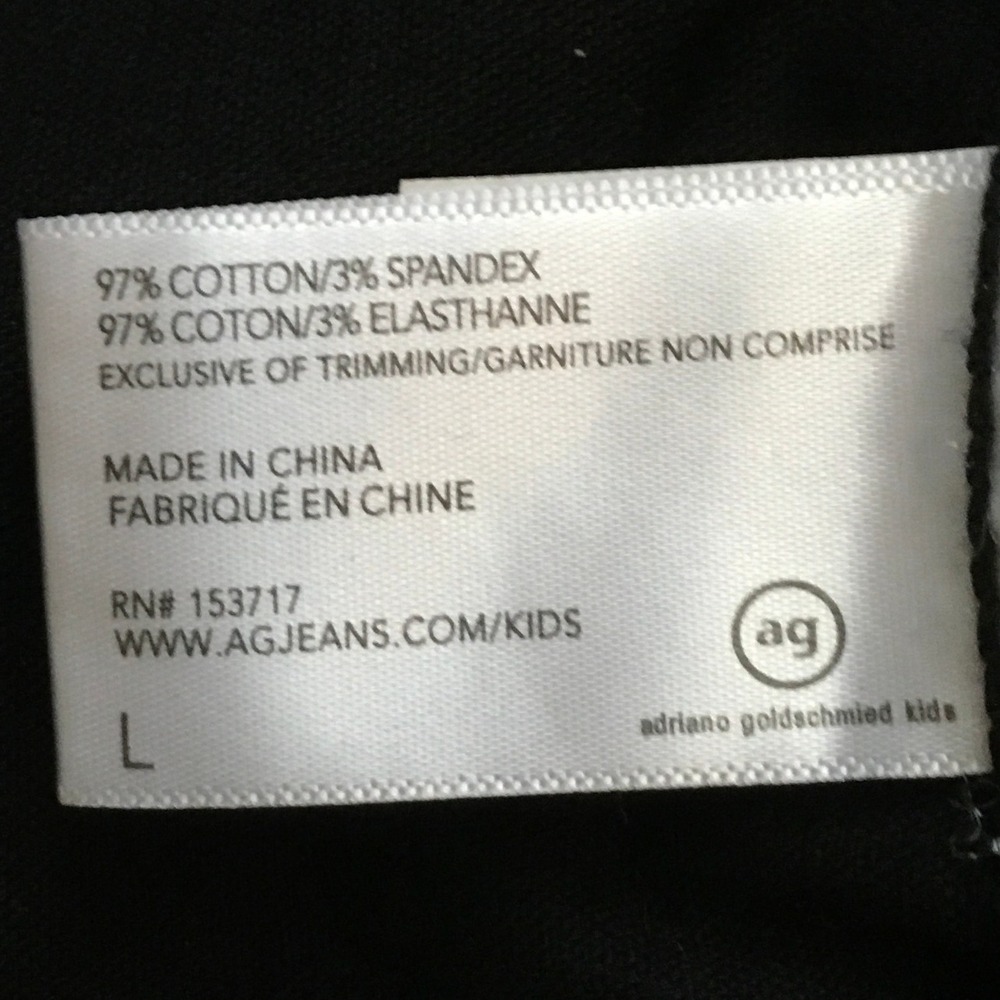 AG‎ Adriano Goldschmied Brody Kids Corduroy Jacket Size L Black Sherpa Collar - Picture 9 of 9